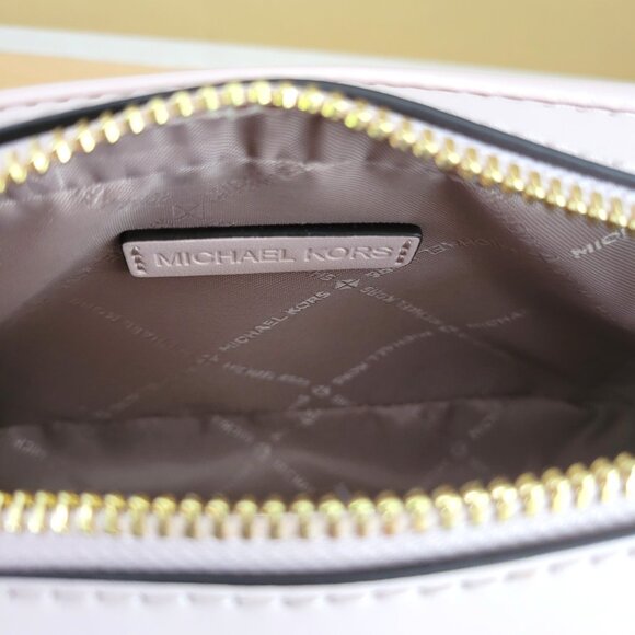 Michael Kors Bradshaw XS Pocket Camera Crossbody Powder Blush Leather Handbag - Picture 7 of 7